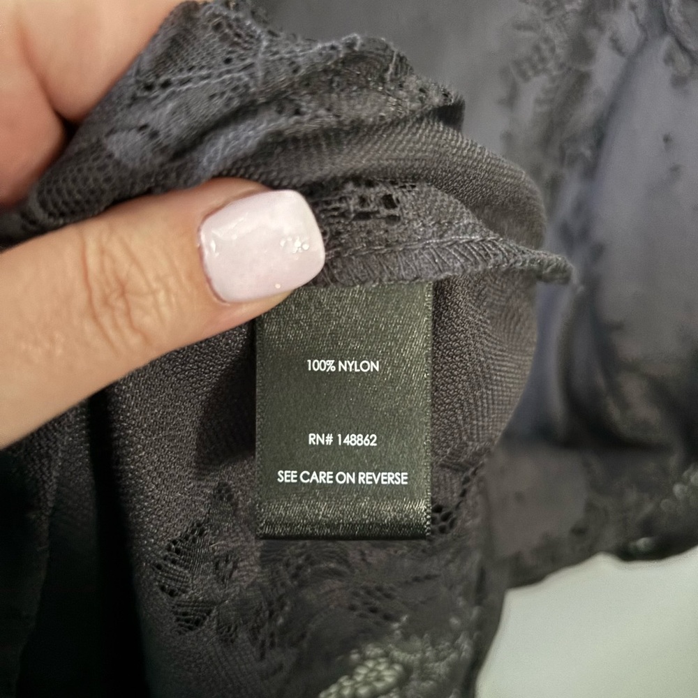 torrid Abbey Lace Short-Sleeve Blouse in Charcoal - Picture 11 of 14